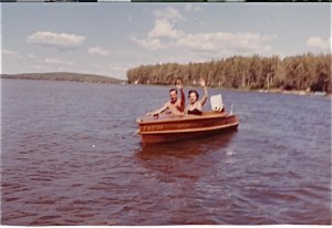 11 Mom and Dad boating at Baptiste Lake